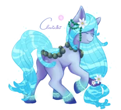 Size: 782x711 | Tagged: safe, artist:clarichi, derpibooru import, oc, oc:silent realm, original species, pond pony, pony, eyes closed, female, mare, simple background, solo, transparent background