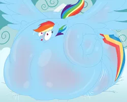 Size: 2400x1920 | Tagged: artist:necrofeline, belly, big belly, butt, butt expansion, comic, derpibooru import, expansion, female, growth, huge belly, huge butt, impossibly large belly, impossibly large butt, inflation, large butt, large wings, mare, pegasus, plot, potion, rainblimp dash, rainbow dash, sequence, series:faulty supplement, solo, solo female, suggestive, sweat, sweatdrop, sweatdrops, wings