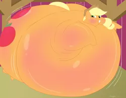 Size: 2160x1680 | Tagged: suggestive, artist:necrofeline, derpibooru import, applejack, earth pony, pony, series:flutters's fritters, belly, big belly, blushing, butt, butt expansion, comic, expansion, gritted teeth, growth, hat, huge belly, huge butt, impossibly large belly, impossibly large butt, inflation, large butt, plot, puffy cheeks, sequence, the ass was fat