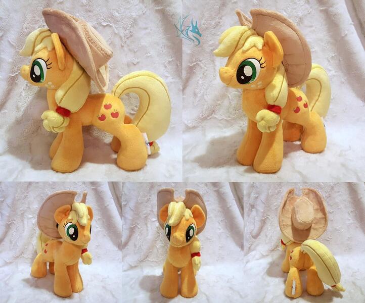 Size: 1280x1064 | Tagged: safe, artist:fire-topaz, derpibooru import, applejack, earth pony, pony, cowboy hat, female, hat, irl, mare, photo, plushie, solo