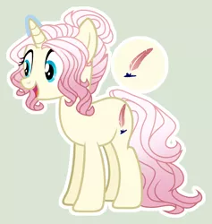 Size: 1660x1752 | Tagged: safe, artist:starling-sentry-yt, derpibooru import, oc, pony, unicorn, base used, female, magical lesbian spawn, mare, offspring, parent:fluttershy, parent:rarity, parents:flarity, simple background, solo, white outline