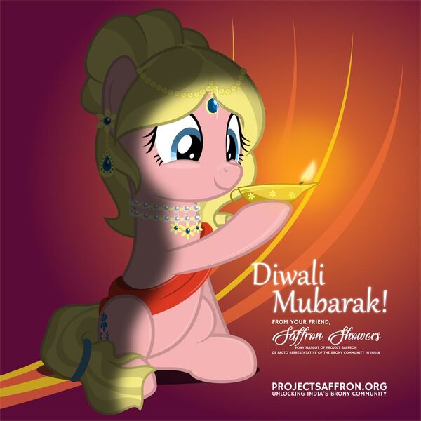 Size: 1024x1024 | Tagged: safe, artist:jhayarr23, derpibooru import, oc, oc:saffron showers, pony, project seaponycon, deepavali, diwali, holiday, india, oil lamp, project saffron