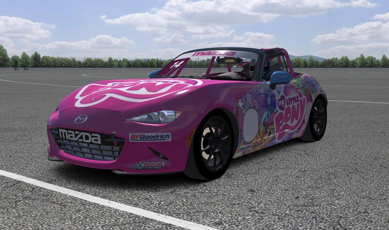 Size: 1753x1039 | Tagged: safe, derpibooru import, owlowiscious, pinkie pie, scootaloo, sweetie belle, trixie, pony, car, game screencap, mazda, mazda mx5, my little pony logo, video game