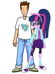 Size: 1536x2048 | Tagged: safe, derpibooru import, sci-twi, twilight sparkle, equestria girls, clothes, converse, crack shipping, crossover, female, male, shipping, shoes, straight, tim