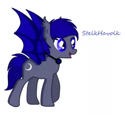 Size: 517x478 | Tagged: safe, artist:stelkhavolk, derpibooru import, oc, oc:stelkhavolk, unofficial characters only, bat pony, pony, pony town, bat pony oc, bat wings, cute, wings