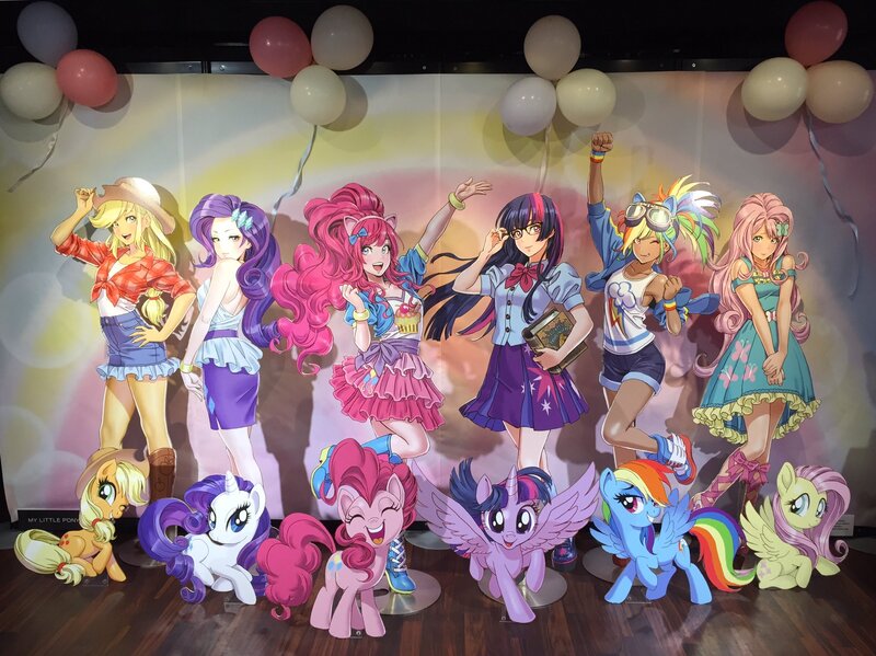 Size: 2048x1534 | Tagged: safe, artist:shunya yamashita, derpibooru import, kotobukiya, applejack, fluttershy, pinkie pie, rainbow dash, rarity, sci-twi, twilight sparkle, twilight sparkle (alicorn), alicorn, earth pony, human, pegasus, pony, unicorn, equestria girls, anime style, applejack's hat, bishoujo, book, boots, bracelet, clothes, cowboy hat, dark skin, denim skirt, dress, eyes closed, fake ears, female, glasses, goggles, hasbro logo, hat, human coloration, human ponidox, humane five, humane six, humanized, i can't believe it's not sci-twi, jewelry, kotobukiya applejack, kotobukiya fluttershy, kotobukiya pinkie pie, kotobukiya rainbow dash, kotobukiya rarity, kotobukiya twilight sparkle, legs, looking at you, mane six, mare, miniskirt, moe, one eye closed, open mouth, pleated skirt, ponytail, prone, self ponidox, shirt, shoes, shorts, side slit, sitting, skirt, smiling, socks, spread wings, stetson, tan, tanktop, twilight's professional glasses, wings, wink, wristband