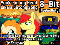 Size: 960x720 | Tagged: safe, artist:isupersonic95, derpibooru import, bright mac, pear butter, the perfect pear, 8 bit, 8-bit, animated, apple, chiptune, food, love, music, pear, sega game gear, sega master system, shipping, sound, sound only, sunset, tree, webm, you're in my head like a catchy song