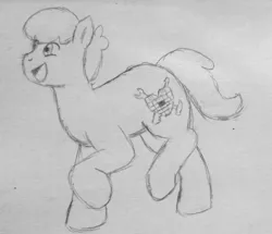 Size: 1280x1099 | Tagged: safe, artist:brickowskibois, derpibooru import, oc, ponified, earth pony, pony, crossover, emmet brickowski, lego, solo, the lego movie, traditional art