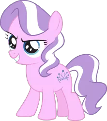 Size: 8216x9289 | Tagged: safe, artist:alien13029, derpibooru import, edit, editor:slayerbvc, vector edit, diamond tiara, earth pony, pony, accessory-less edit, female, filly, missing accessory, show accurate, simple background, solo, transparent background, vector