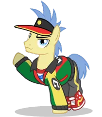 Size: 219x250 | Tagged: artist needed, safe, artist:sasha-flyer, derpibooru import, goldengrape, sir colton vines iii, earth pony, pony, testing testing 1-2-3, animated, animated png, apng for breezies, clothes, simple background, solo, transparent background, vector