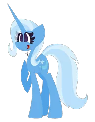 Size: 1242x1600 | Tagged: safe, artist:midori-kiwa-art, derpibooru import, trixie, pony, unicorn, happy, smiling, solo, vector