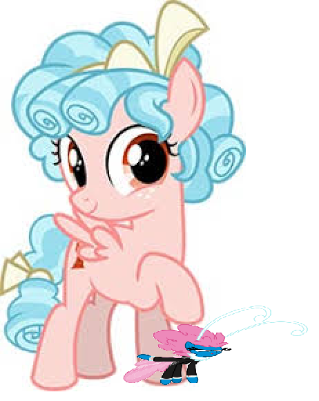 Size: 462x580 | Tagged: safe, derpibooru import, edit, cozy glow, seabreeze, breezie, pegasus, pony, abuse, bow, murder, smashing, smiling