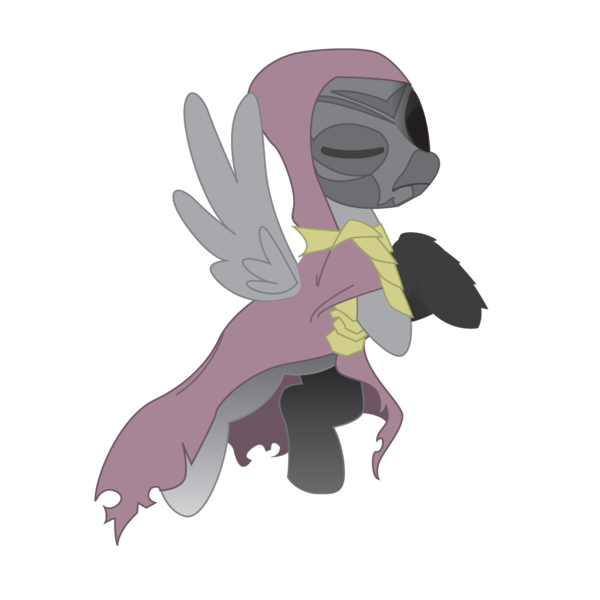 Size: 3150x3150 | Tagged: safe, artist:realbarenziah, derpibooru import, ponified, pegasus, pony, cloak, clothes, dragon priest, mask, simple background, skyrim, solo, the elder scrolls, transparent background, vector