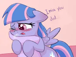 Size: 1024x769 | Tagged: artist needed, suggestive, derpibooru import, wind sprint, pony, common ground, cropped, crying, hug, implied dead parents, implied death, one eye closed, pillow, pillow hug, sad