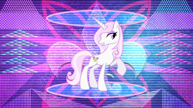 Size: 3840x2160 | Tagged: safe, artist:laszlvfx, artist:weegeestareatyou, derpibooru import, edit, fleur-de-lis, pony, unicorn, female, mare, raised hoof, solo, wallpaper, wallpaper edit