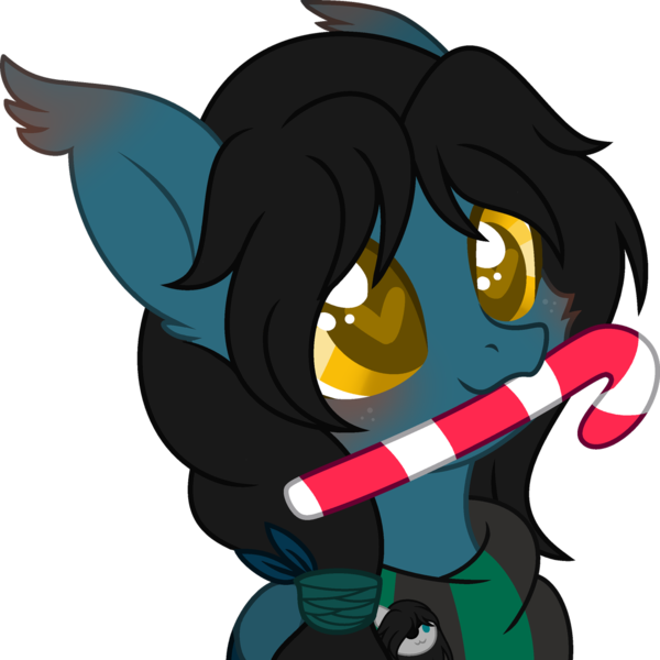 Size: 1280x1280 | Tagged: safe, artist:t-aroutachiikun, derpibooru import, oc, oc:mystic flare, pony, base used, bust, candy, candy cane, food, heart eyes, male, portrait, simple background, solo, stallion, transparent background, wingding eyes