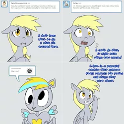 Size: 1502x1502 | Tagged: safe, artist:jitterbugjive, derpibooru import, derpy hooves, pony, robot, lovestruck derpy, ask, derp-i, tumblr