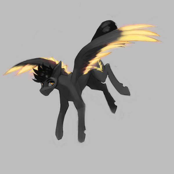 Size: 1500x1500 | Tagged: safe, artist:nsilverdraws, derpibooru import, oc, oc:eldin heilagur, unofficial characters only, pegasus, pony, male, simple background, solo, stallion, wings