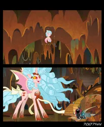 Size: 1288x1572 | Tagged: safe, derpibooru import, edit, edited screencap, editor:teren rogriss, screencap, cozy glow, lord tirek, queen chrysalis, alicorn, pony, the ending of the end, alicornified, cave, comic, cozycorn, eyes closed, female, filly, foal, giant demon alicorn cozy glow, gritted teeth, hooves, horn, male, mare, open mouth, photoshop, race swap, screencap comic, spread wings, ultimate chrysalis, wings