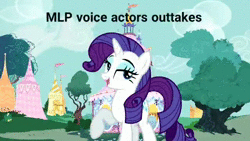 Size: 640x360 | Tagged: suggestive, derpibooru import, applejack, fluttershy, granny smith, princess luna, rarity, spike, trixie, dragon, earth pony, pegasus, pony, unicorn, andrea libman, animated, ashleigh ball, blooper, cathy weseluck, fuck, fuck me hard, implied pear butter, implied porn, kathleen barr, my little pony after dark, outtakes, sound, tabitha st. germain, terry klassen, voice actor, vulgar, webm, winged spike