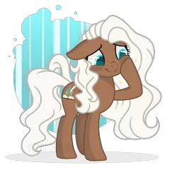 Size: 1024x1001 | Tagged: safe, artist:yourrdazzle, derpibooru import, oc, oc:serene woods, unofficial characters only, earth pony, pony, base used, female, mare, offspring, parent:fluttershy, parent:troubleshoes clyde, parents:troubleshy, simple background, solo, transparent background