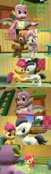 Size: 1920x6480 | Tagged: suggestive, artist:papadragon69, derpibooru import, apple bloom, button mash, rumble, scootaloo, spike, sweetie belle, dragon, earth pony, pegasus, pony, unicorn, comic:spike's cyosa, 3d, clubhouse, comic, crusaders clubhouse, cutie mark crusaders, cyoa, female, imminent sixsome, male, older, older spike, rumbloo, shipping, source filmmaker, straight, sweetiemash, teenage spike, teenager, winged spike