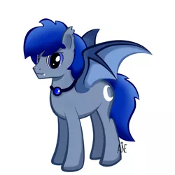 Size: 960x960 | Tagged: artist needed, safe, derpibooru import, oc, oc:stelkhavolk, unofficial characters only, bat pony, pony, bat pony oc, bat wings, cute, looking at you, wings