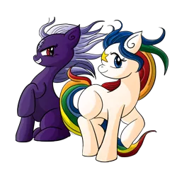 Size: 894x894 | Tagged: safe, artist:xkappax, derpibooru import, ponified, pony, anime, rainbow brite, skydancer (rainbow brite), starlite