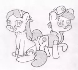 Size: 900x818 | Tagged: safe, artist:seabastian, derpibooru import, ponified, earth pony, pony, colt, dipper pines, female, filly, gravity falls, mabel pines, male