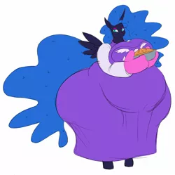 Size: 1350x1342 | Tagged: alicorn, anthro, artist:thespacepon3, bbw, belly, big belly, big breasts, breasts, busty nightmare moon, butt, derpibooru import, fat, food, huge butt, impossibly large butt, impossibly wide hips, large butt, looking at you, motherly, nicemare moon, nightmare mom, nightmare moon, nightmare moonbutt, nightmare moonpig, oven mitts, pie, smiling, suggestive, toriel, undertale, unguligrade anthro, wide hips