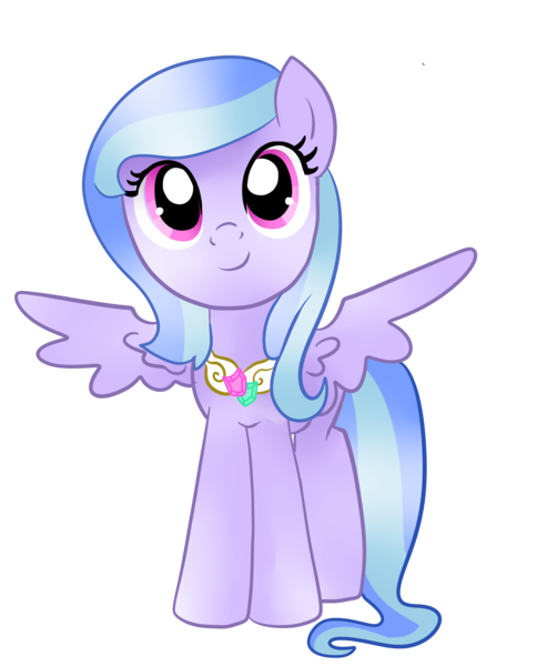 Size: 5000x6195 | Tagged: safe, artist:wisheslotus, derpibooru import, oc, unofficial characters only, pegasus, pony, absurd resolution, female, jewelry, mare, necklace, pegasus oc, simple background, smiling, solo, spread wings, transparent background, wings