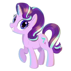 Size: 4724x4724 | Tagged: safe, artist:m-al, derpibooru import, starlight glimmer, pony, unicorn, absurd resolution, cute, female, glimmerbetes, glowing horn, grin, heart eyes, horn, mare, simple background, smiling, solo, transparent background, wingding eyes