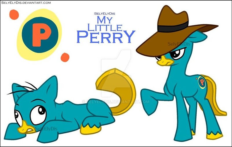 Size: 900x570 | Tagged: safe, artist:selyelydis, derpibooru import, ponified, pony, perry the platypus, phineas and ferb