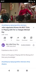 Size: 720x1440 | Tagged: applejack, derpibooru import, human, irl, irl human, john leguizamo, keegan-michael key, photo, playing with fire, safe, youtube, youtube link