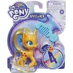 Size: 1500x1500 | Tagged: safe, derpibooru import, applejack, earth pony, pony, my little pony: pony life, brushable, merchandise, reveal the magic, solo, toy