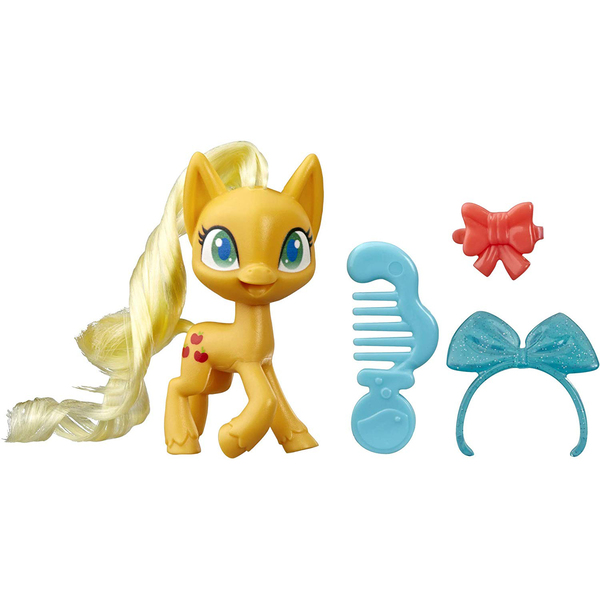 Size: 1500x1500 | Tagged: safe, derpibooru import, applejack, earth pony, pony, my little pony: pony life, brushable, merchandise, reveal the magic, solo, toy