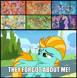 Size: 1134x1150 | Tagged: safe, derpibooru import, edit, edited screencap, screencap, aloe, angel bunny, apple bloom, autumn blaze, babs seed, berry punch, berryshine, big macintosh, bon bon, bow hothoof, braeburn, bright mac, burnt oak, capper dapperpaws, carrot cake, cheerilee, cheese sandwich, cherries jubilee, cherry jubilee, clear sky, cloudy quartz, coco pommel, coloratura, cranky doodle donkey, cup cake, daring do, derpy hooves, diamond tiara, discord, doctor whooves, double diamond, fancypants, featherweight, flam, flash magnus, flash sentry, flim, gabby, garble, gentle breeze, gilda, goldie delicious, grand pear, granny smith, igneous rock pie, iron will, lightning dust, limestone pie, lotus blossom, lyra heartstrings, marble pie, matilda, maud pie, mayor mare, meadowbrook, mistmane, moondancer, mudbriar, night glider, night light, nurse redheart, ocellus, octavia melody, opalescence, owlowiscious, pear butter, pharynx, photo finish, pipsqueak, plaid stripes, posey shy, pound cake, prince rutherford, princess cadance, princess celestia, princess ember, princess flurry heart, princess luna, pumpkin cake, quibble pants, rainbow dash, rockhoof, roseluck, rumble, saffron masala, sandbar, sassy saddles, scootaloo, shining armor, silver spoon, silverstream, smolder, snails, snips, soarin', somnambula, spitfire, starlight glimmer, stygian, sugar belle, sunburst, sunset shimmer, sweetie belle, sweetie drops, tank, thorax, thunderlane, time turner, tree hugger, trouble shoes, twilight sparkle, twilight sparkle (alicorn), twilight velvet, twist, vinyl scratch, wind sprint, windy whistles, winona, yona, zecora, zephyr breeze, zippoorwhill, alicorn, breezie, centaur, changedling, changeling, pegasus, pony, my little pony: the movie, the last problem, buttercup, caption, cutie mark crusaders, drama, everycreature, everypony, female, filly, flim flam brothers, horn, image macro, impact font, king thorax, lightning dust drama, male, mare, meme, prince pharynx, rara, sad, spa twins, stallion, text, the magic of friendship grows, they forgot about me, wall of tags, wings