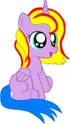 Size: 774x1370 | Tagged: safe, artist:avchonline, derpibooru import, oc, oc:princess lucyan, unofficial characters only, alicorn, pony, alicorn oc, female, filly, horn, simple background, sitting, solo, transparent background, wings