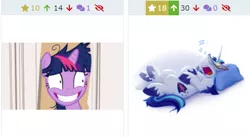 Size: 753x412 | Tagged: artist needed, safe, artist:bcpony, derpibooru import, shining armor, twilight sparkle, pony, unicorn, derpibooru, awkward, comic book, crazy face, creepy, creepy smile, cute, drool, facebooking, faic, female, here's johnny, jack nicholson, juxtaposition, juxtaposition win, leg twitch, male, mare, meme, meta, movie reference, on back, onomatopoeia, open mouth, pillow, shining adorable, sleeping, smiling, snoring, solo, sound effects, stallion, the shining, twilight snapple, twitching, unshorn fetlocks, z, zzz
