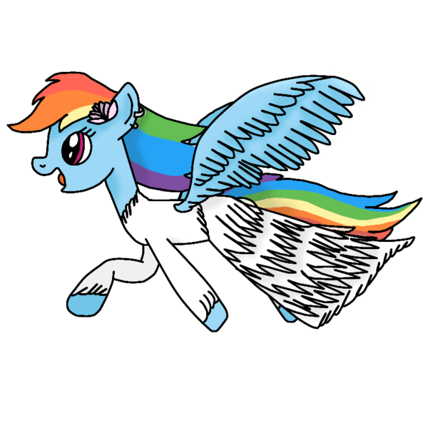 Size: 768x768 | Tagged: safe, artist:rainbow dash is best pony, derpibooru import, rainbow dash, pegasus, pony, clothes, dress, ear piercing, earring, flower, happy, jewelry, piercing, rainbow dash always dresses in style, shading, simple background, solo, spread wings, transparent background, wings