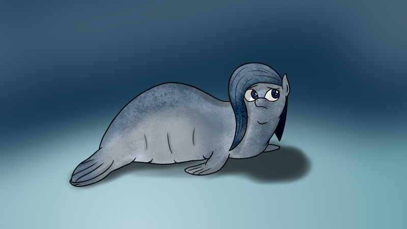 Size: 1920x1080 | Tagged: arctic, artist:maksymvaulin, derpibooru import, digital art, fat, female, oc, oc:sosiska, original species, safe, seal, seal pony, thick