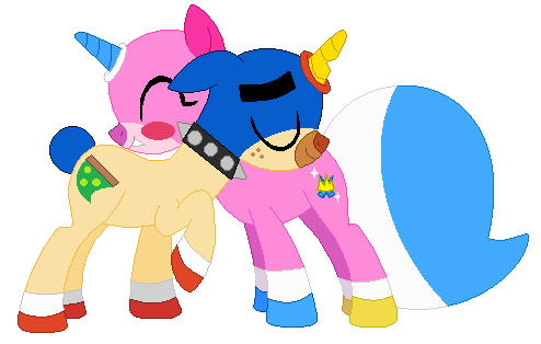 Size: 494x314 | Tagged: safe, artist:foreverbunkey123, artist:selenaede, derpibooru import, ponified, pony, unicorn, base used, lego, puppycorn, simple background, the lego movie, transparent background, unikitty, unikitty! (tv series)