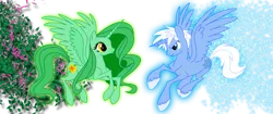 Size: 2590x1083 | Tagged: safe, artist:jazz-dafunk, derpibooru import, ponified, pony, crossover, fantasia, jack frost, rise of the guardians, spring sprite