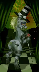 Size: 653x1222 | Tagged: semi-grimdark, artist:rubi-era, derpibooru import, ponified, pony, beetlejuice