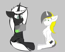 Size: 3500x2800 | Tagged: safe, artist:observerdoz, derpibooru import, oc, oc:doz, oc:yellowglaze, unofficial characters only, pony, geforce rtx 2080 ti, yelloz