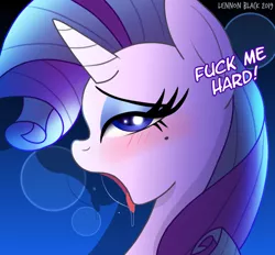 Size: 728x677 | Tagged: suggestive, artist:lennonblack, derpibooru import, rarity, pony, unicorn, ahegao, blushing, female, fuck me hard, mare, my little pony after dark, nudity, open mouth, outtakes, solo, solo female, tabitha st. germain, tongue out, voice actor reference, vulgar