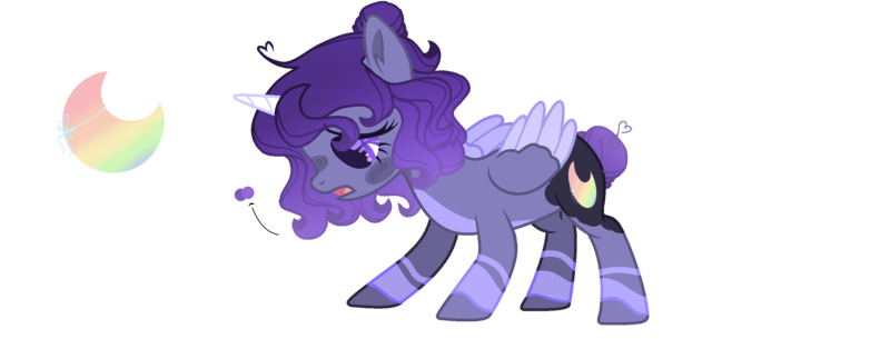 Size: 2493x949 | Tagged: safe, artist:sunrisesparksyt, derpibooru import, oc, oc:moon blue, alicorn, pony, female, magical lesbian spawn, mare, offspring, parent:princess luna, parent:twilight sparkle, parents:twiluna, simple background, solo, transparent background