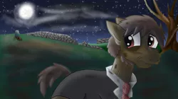 Size: 5904x3296 | Tagged: safe, artist:mr100dragon100, derpibooru import, earth pony, pony, undead, clothes, dr jekyll and mr hyde, grave, mare in the moon, moon, mr hyde, night, suit, tree