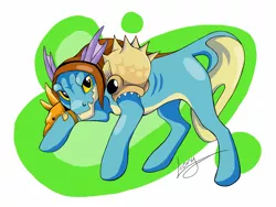 Size: 2560x1920 | Tagged: safe, artist:lionylioness, derpibooru import, ponified, pony, dota 2, slark