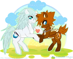 Size: 826x667 | Tagged: safe, artist:kanade-miyu, derpibooru import, ponified, pony, kingdom hearts, riku, sora